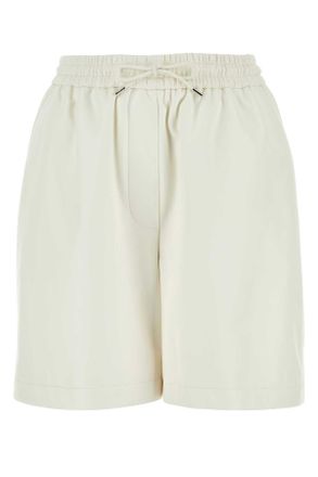 Loewe Witte Leren Shorts