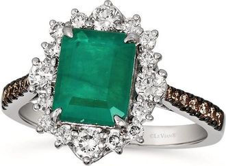 Le Vian Ladies Costa Smeralda Emeralds Rings set in 14K Vanilla Gold