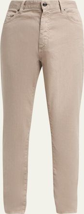 Ermenegildo Zegna City Stretch Cotton-Linen Jeans