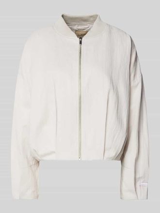 Smith & Soul Blouson mit Stehkragen und Rei&szlig;verschluss in Sand, Gr&ouml;&szlig;e XXL