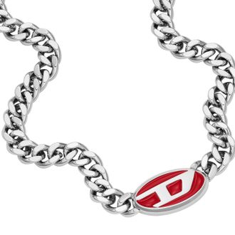 Diesel Halsketten - Steel Kette - Gr. unisize - in Silber - für Damen