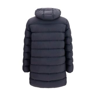 Herno Mens Black Polyamide Full-Length Jacket Clothing