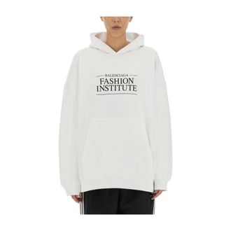 Balenciaga Dames, Sweatshirts & Hoodies, Wit, Maat: XS Jersey