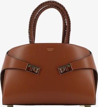 Ferragamo Handtasche aus Glattleder Hug Small