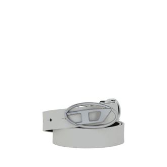 Diesel Witte Kalfskleren Bos Taurus Regular Riem