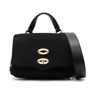 Zanellato Postina Jones Nabuk - Bags - Mujer - Negro - ONE SIZE