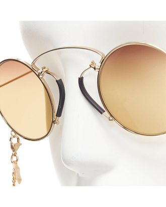 Gucci Geometric Rounded Sunglasses (Authentic Pre-Loved)