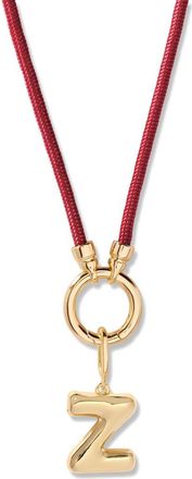 Brook & York Kai Initial Charm Necklace in Gold/Purple Z at Nordstrom