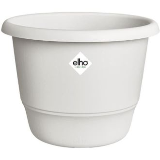 OEM Elho Maceta Amiga Redonda 25 - Blanco - &Oslash; 24.5 X H 18 Cm - Exterior - 100% Reciclado