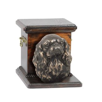 OEM Cavalier King Charles Spaniel Ii - Urna Per Ceneri Di Cane Con Statuetta, Urna Elegante Per Un Cane, Urna Unica Con Busto Di Cane Di Art-dog
