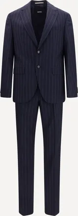 HUGO BOSS Striped virgin wool Suit Male 60