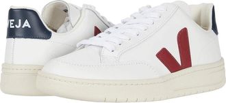 Veja V-12 Athletic Shoes Extra/White/Marsala/Nautico : EU 41 (US Mens 8 - US Womens 10) Medium, Leather