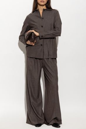 Paul & Shark Wool Shirt And Trousers Set, Womens, Brown
