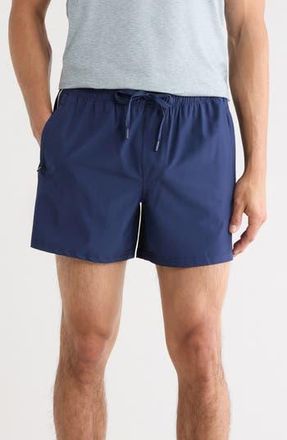 90 Degree by Reflex Lightstreme Daxton 5-Inch Shorts in Naval Blue/White at Nordstrom Rack, Size Xx-Large