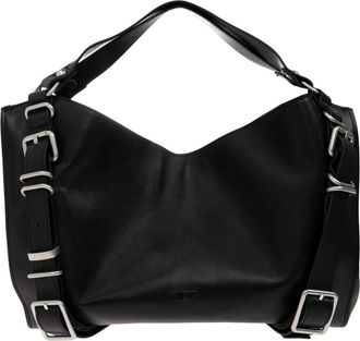 Diesel Tassen, Dames, Zwart, ONE Size, Leer, D-One Tophandle M