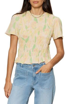 Sanctuary Better Together Smocked Top in Gentle Lily Yellow at Nordstrom, Size X-Small