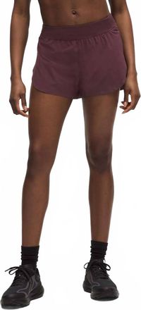 lululemon Fast And Free High-Rise Split Short In Goodnight Plum
