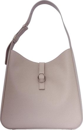 Orciani Tassen, Dames, Beige, ONE Size, Leer, Gea Soft Shoulder Bag