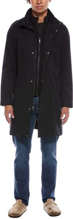 Elie Tahari Funnel Neck Trench Coat