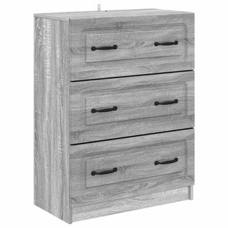 vidaXL Cajonera 66 X 34,5 X 87 Cm Madera De Ingenier&iacute;a Sonoma Gris Vidaxl