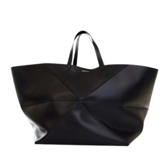 Loewe Pre-owned Tote Bag - Dames - Vintage Shopper - Zwart - ONE Size - Leer - Vintage