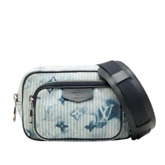 Louis Vuitton Pre-owned Outdoor Pouch - Dames - Pre-owned - Blauw - Maat: ONE Size Denim