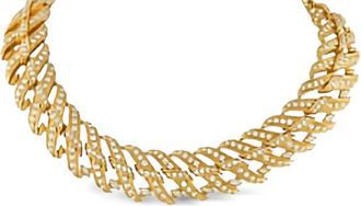 Chaumet 18kt geelgouden halsketting met diamant