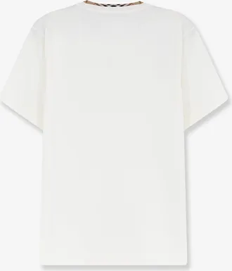 Burberry Mens T-Shirt Ryan Cotton White T-Shirts And Polos