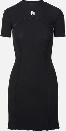 Palm Angels Womens Palm Angels Monogram Mini Dress Black - Size: 10/8