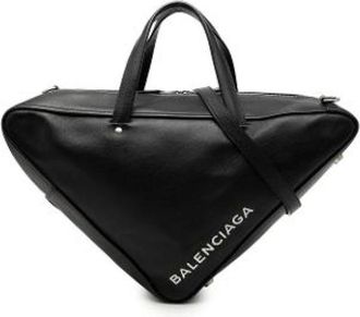 Balenciaga Pre-owned Triangle Duffle - Dames - Vintage Handtas - Zwart - ONE Size - Leer - Vintage