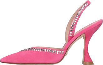 Stuart Weitzman Gemcut Xcurve 100 Slingback Pomp - Dames - Pumps - Roze - 38 EU - Leer - Schoenen