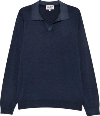 MC2 Saint Barth Covent Knitted Polo - Tops - Hombre - Azul - M