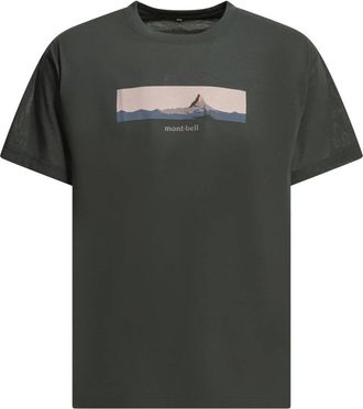 Montbell US Wic.t Matterhorn T-Shirt - Heren - T-shirts - Zwart - XL - Polyester - Tops