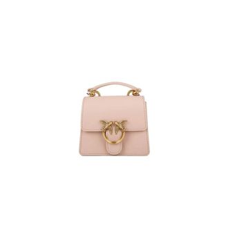 Pinko Love One Top Handle Micro Light Vitello Seta - female - PINKO - Handbags - Pink - ONE SIZE - Bags