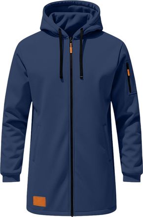 Generic Hoodies for Men UK Full Zip Longline Sweatershirts with Pockets Long Sleeve Oversized Drawstring Hoodie Mens Solid Color Hooded Sweatshirt Casual Work