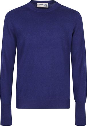 Ballantyne Plain Long Sleeve Cashmere Sweater