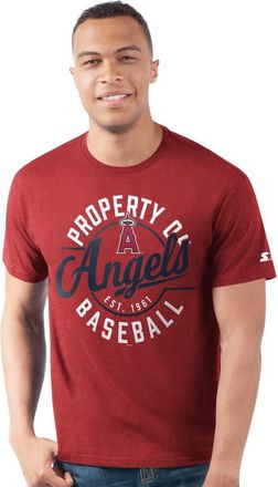 Starter Mens Starter Red Los Angeles Angels Prime Time Property Of T-Shirt at Nordstrom, Size Medium