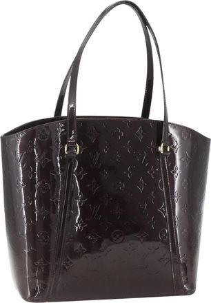 Louis Vuitton Avalon Handbag Monogram Vernis Purple Patent_Leather Handbag (Pre-Owned)