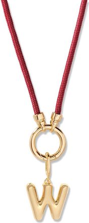 Brook & York Kai Initial Charm Necklace in Gold/Purple W at Nordstrom