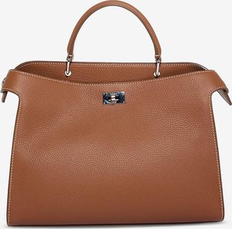 Michino Handtasche aus genarbtem Leder Lutece Small