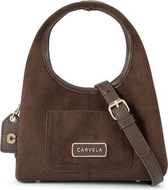 Carvela Womens Suedette Milano Micro Bag - Brown - One Size