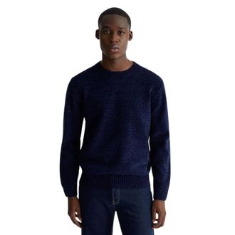 Liu Jo Jersey de cuello redondo de chenilla - Knitwear - Hombre - Azul - S