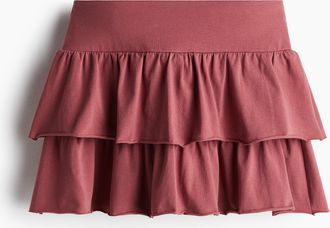 H&M Mini-Stufenjupe aus Jersey - Pink