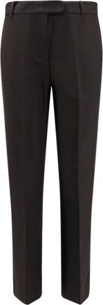 Max Mara Fatina Broek - Dames - Slim Fit Broeken - Zwart - XL - Katoen - Broeken