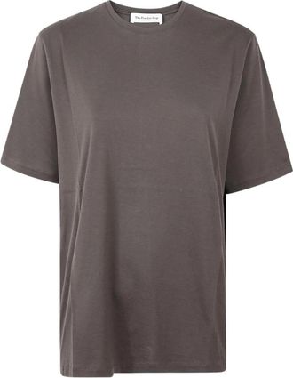 Frankie Shop Harper Soft T-Shirt - Dames - T-shirts - Bruin - M - Katoen - Tops