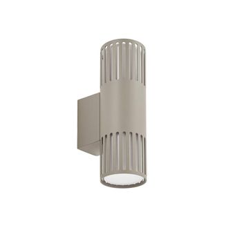 Lindby L&aacute;mpara de pared exterior de metal gris