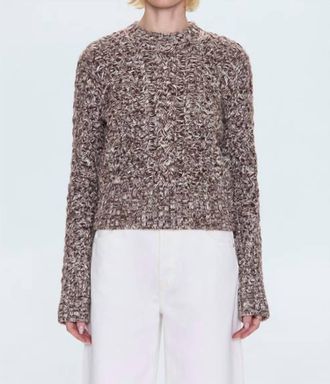 Pistola Denim Quinn Sweater In Chocolate Marl