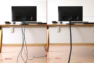 OEM Funda Para Cables Con Cierre Autom&aacute;tico - Gesti&oacute;n De Cables - 3,1 M - Negro - 13 Mm