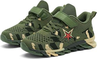 Generic ZBDP Children Sneakers for Boys Mesh Breathable Running Sports Shoes Fashion Leisure Trainers Kids Walking Size 29-39 Green