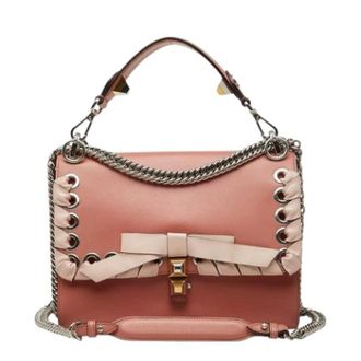 Fendi Pre-owned Vintage Schoudertas - Dames - Pre-owned - Roze - Maat: ONE Size Leer